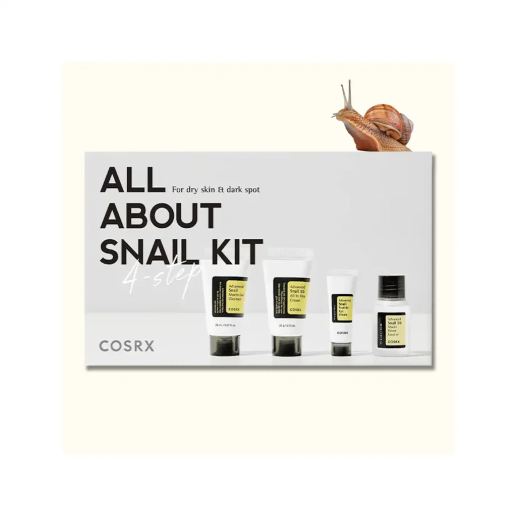 کیت روتین پوستی ۴تایی کوزارکس COSRX All About Snail Kit