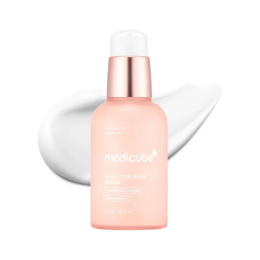 medicube Triple Collagen Serum 1.85 fl.oz - Nourish dull skin with Triple Collagen Complex - A lightweight serum with Niacinamide and Hyaluronic Acid - Korean Skincare