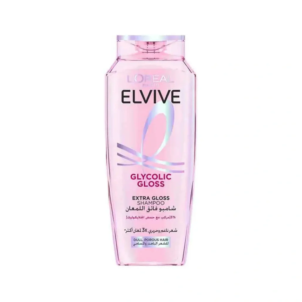 L’Oreal Paris Elvive Glycolic Gloss Shampoo, 3% Smoothing Complex with Glycolic Acid, 200 ml