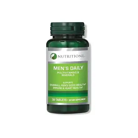 Nutritionl Men's Daily Multivitamin & Mineral | To support Men's Overall Good Health | Boost Immune & Nervous System | Made With Natural & Organic Ingredients | 30 Tablets