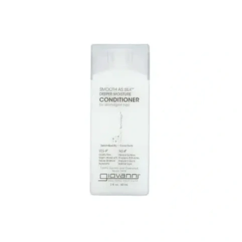 Giovanni Smooth As Silk Deeper Moisture Hair Conditioner | For Damaged Hair | Deep Moisture For Manageable Smoothness | Detangles While Protecting Against Split Ends | 60 Ml