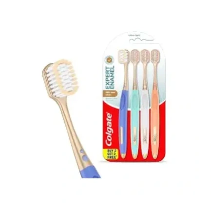 Colgate Gentle Enamel Toothbrush Combo Pack Offer, Ultra Soft Tooth brush - 4 Pcs