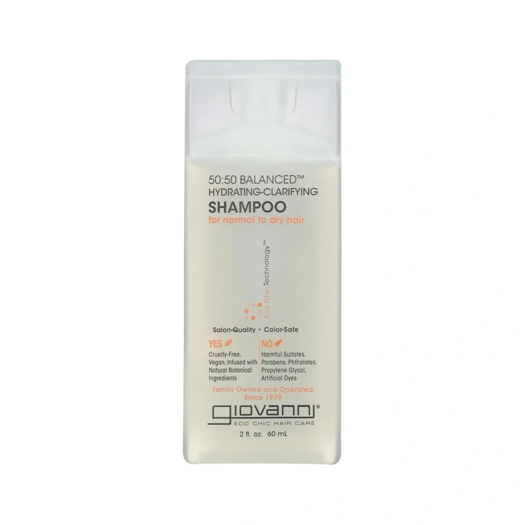 Giovanni 50:50 Balanced Hydrating-Clarifying Shampoo for Normal to Dry Hair 60 ml