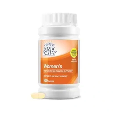 21st Century One Daily Women's Health | Daily Multivitamin with Essential Vitamins & Minerals for Energy, Immune Support & Overall Wellness | 100 Tablets