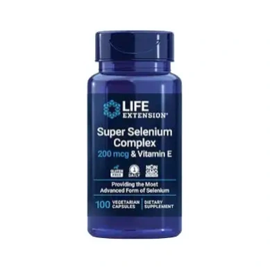 Life Extension Super Selenium Complex 200 mcg & Vitamin E Providing the Most Advanced Form of Selenium, 100 Vegetarian Capsules