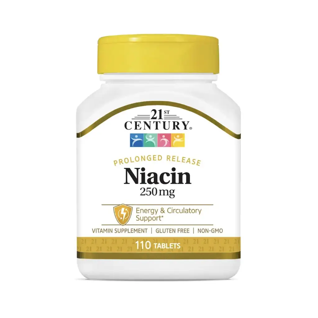 قرس نیاسین ۲۵۰میلی گرم ۱۰۰ عددی ۲۱سنچری 21st Century Niacin 250 Mg Prolonged Release 110 Tablets